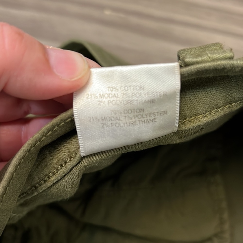 J BRAND ARKIN GREEN ZIP ANKLE UTILITY JOGGER PANTS SIZE 26 - Picture 13 of 16